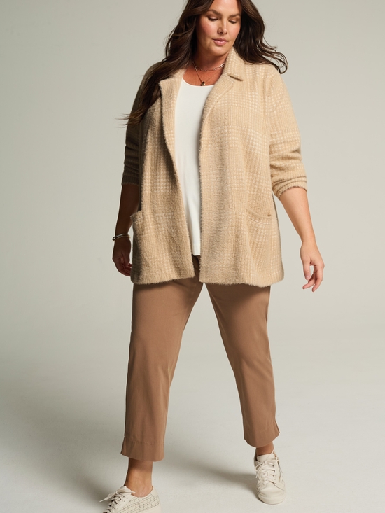 J. Jill Sweaters - J. Jill Beige Knit Open-Front Cardigan